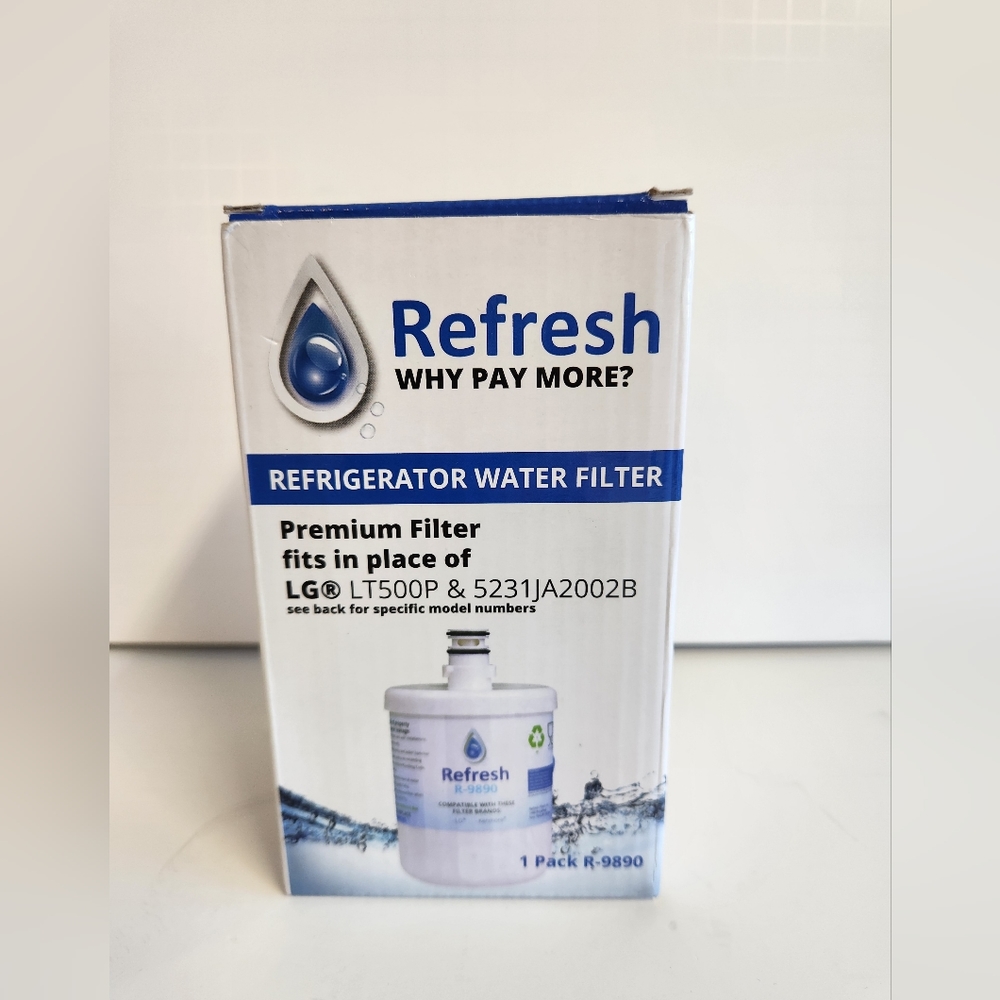 Refresh LG LT500P Replacement Water Filter for R-9890 Water Filter